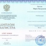 Диплом Магистр Цепота